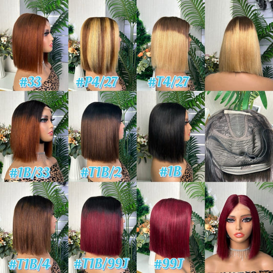 2x6 Bob Vietnamien 100% cheveux humain